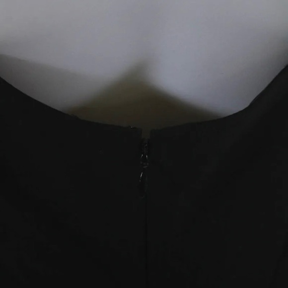 Theory Womens Back Zip Sleeveless Scoop Neck Sheath Dress Black Wool Size 10 - Picture 7 of 7